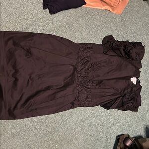 Elegant Black Ruffle Dress